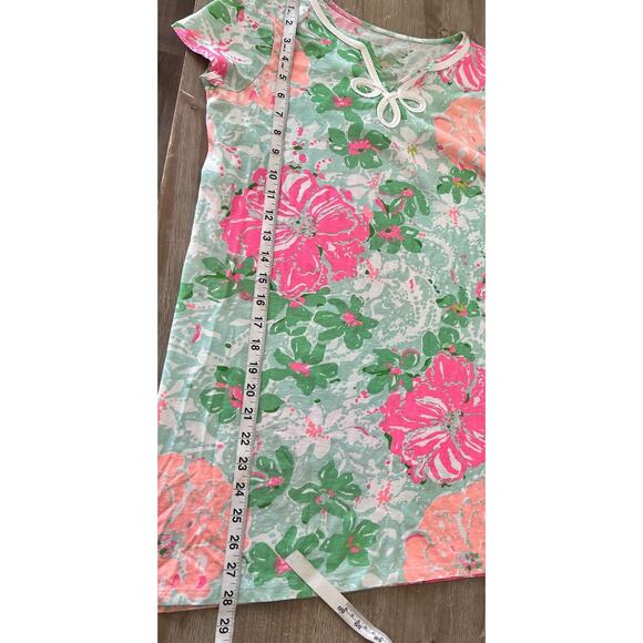 Lilly Pulitzer Girls size XL 12-14 Hibiscus Tropical Beach Resort Preppy Dress - Picture 7 of 7
